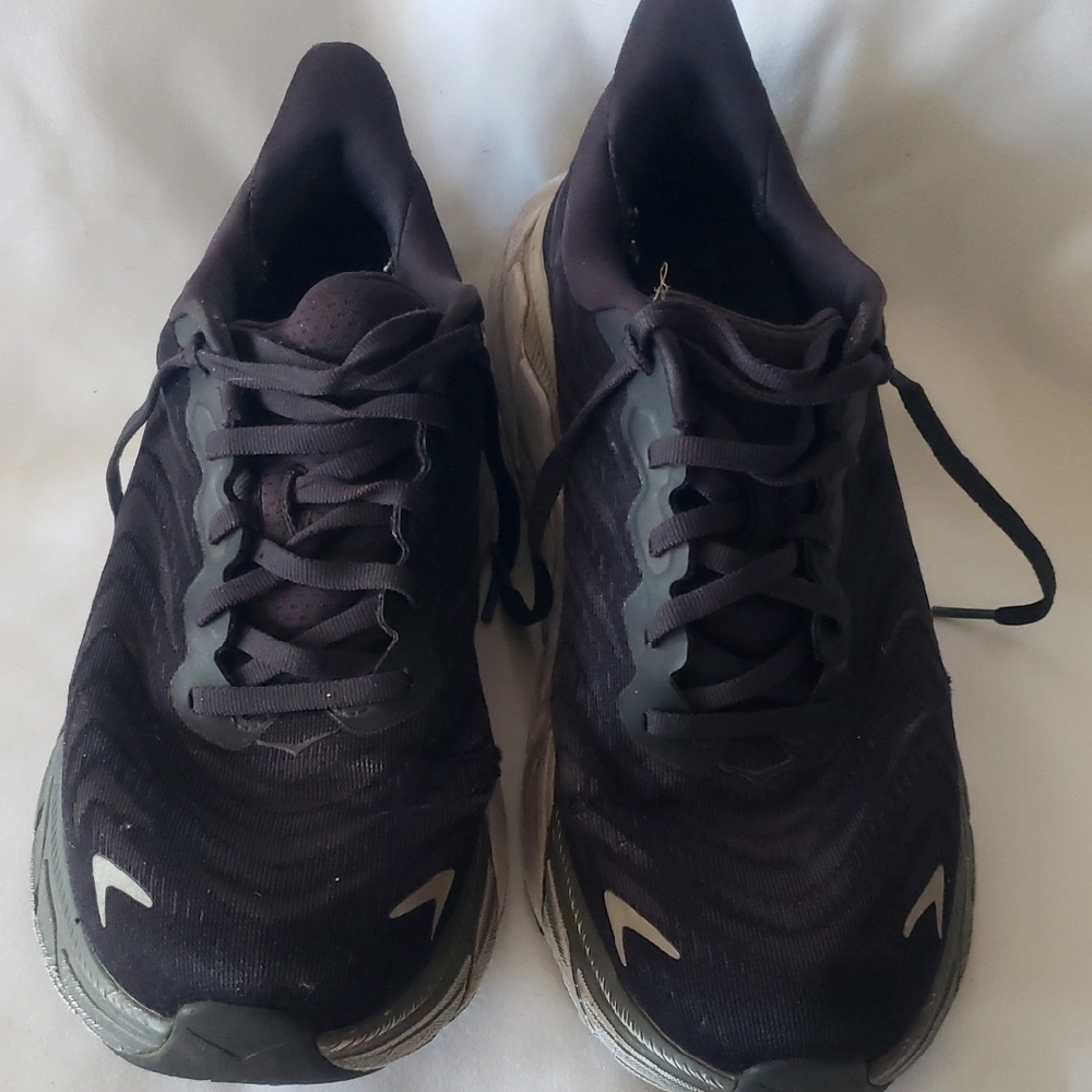 Hoka One One Women's Black and Gray Running Shoes